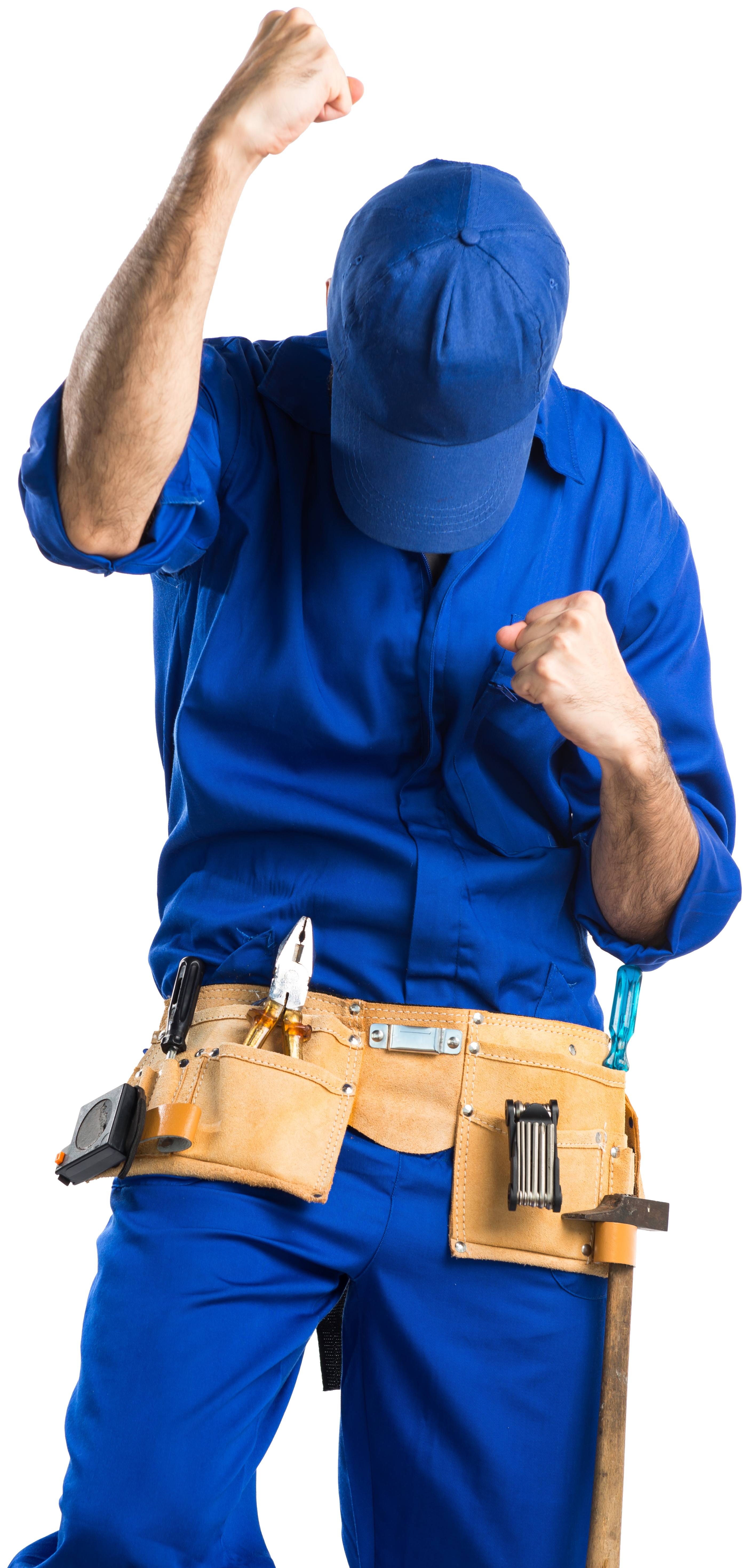 Plumber cutout with transparent background